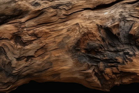 Old tree wood texture floor. dark nature. Generate AIの素材