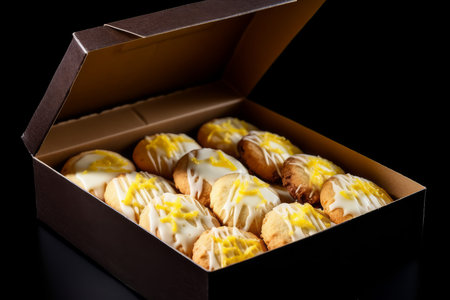 Lemon cheese cookies menu. Cooking wheat. Generate AIの素材