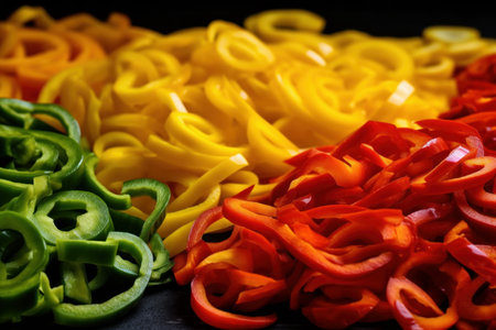 Sliced pepper food. fresh organic. Generate AIの素材
