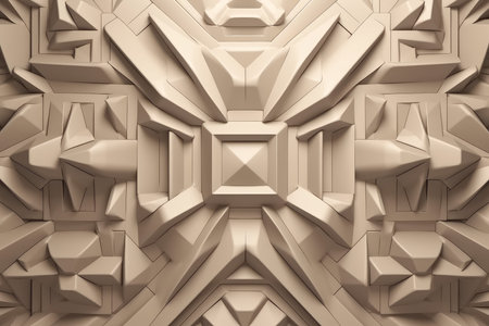 Geometric ornamental wall. rustic wall. Generate AIの素材