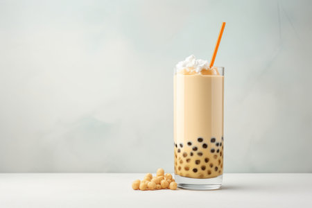 Bubble tea tapioca cup. party fruit. Generate AIの素材
