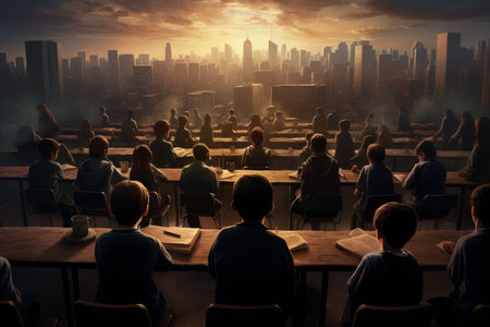 Children having class school. fun young. Generate AIの素材