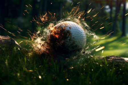 golf ball. play activity club. Generate AIの素材