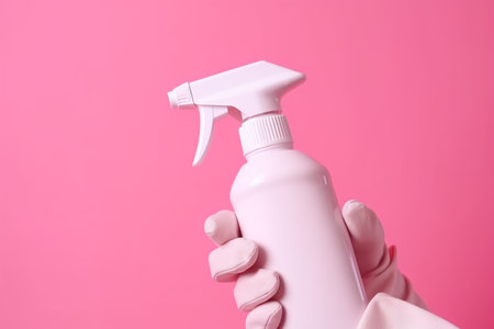 Hand rubber clean sprayer. service work. Generate AIの素材