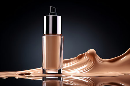 liquid makeup bottle. wand studio. Generate AIの素材