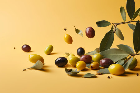 Olives garden falling. natural organic. Generate AIの素材