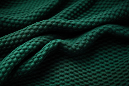Green sweater background. Cozu knitwear. Generate AIの素材