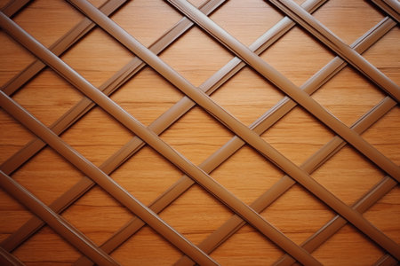 Glossy lattice tiles. wall shine. Generate AIの素材