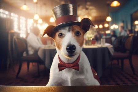 Jack Russell. house dog animal. Generate AIの素材