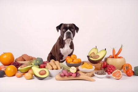 dog fresh products. green food. Generate AIの素材