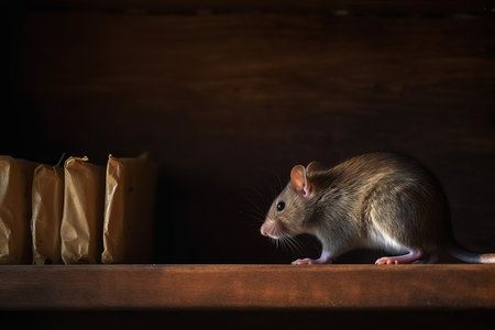 Small brown rat. Studio small wild. Generate AIの素材