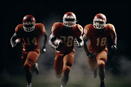 american football players. ball team. Generate AIの素材