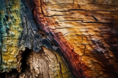 Wood oak texture. old wooden panel. Generate AIの素材