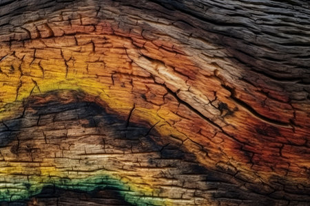 Wood oak texture colorful. plank design. Generate AIの素材