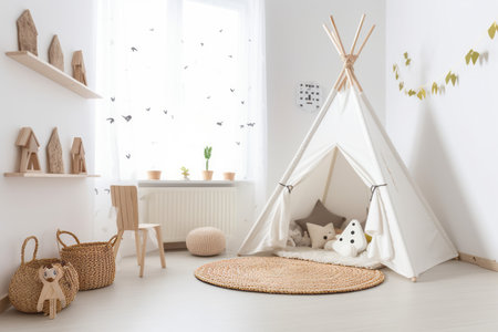 Children's room hut. children design. Generate AIの素材