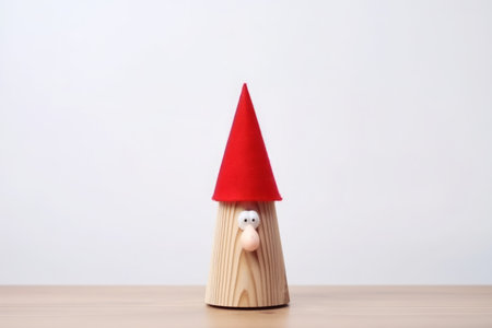 Wooden gnome toy design. fabric set. Generate AIの素材