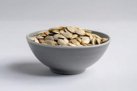 Bowl pumpkin seed snack. Food organic. Generate AIの素材