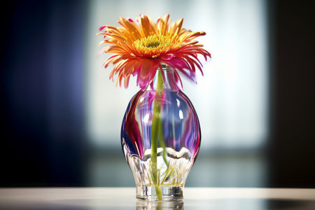 flower vase glass. Natureblossom. Generate AIの素材