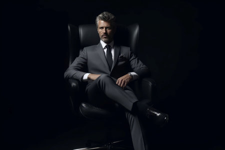 Ceo wolf businessman. adult worker. Generate AIの素材