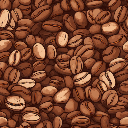 Texture coffee beans banner grain. Arabic breakfast. Generate AIの素材