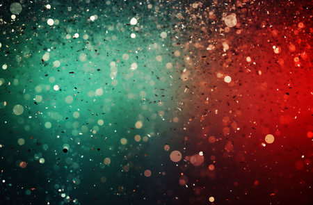 Christmas green red background colors. Postcard festive. Generate AIの素材