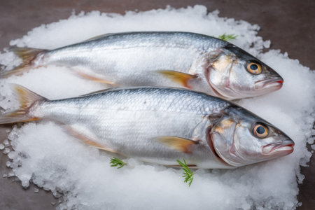 Two sea basses. Cooking diet food. Generate Aiの素材