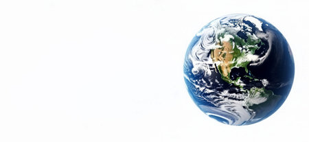 Blue planet earth banner. Universe ocean. Generate Aiの素材