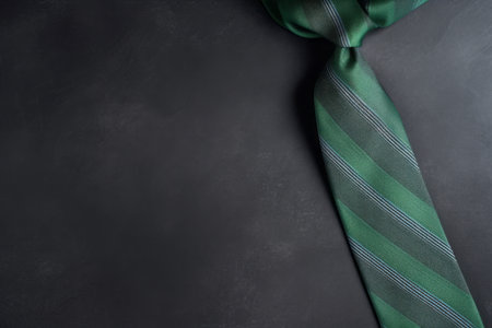 Green tie dark. Male fashion elegance outfit and classic outfit. Generate aiの素材