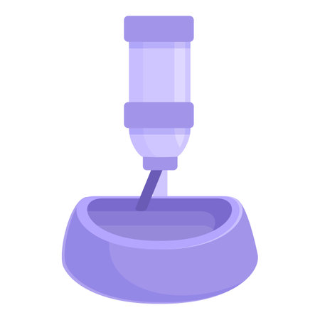 Toy pet drinker icon cartoon vector. Rodent animal creature. Pet zoo accessoriesのイラスト素材