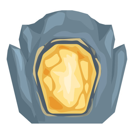 Glow vortex portal icon cartoon vector. Platform wizard. Fantasy gate caveのイラスト素材