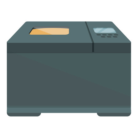 Menu cooking bread icon cartoon vector. Home device. Iron electrical toastのイラスト素材