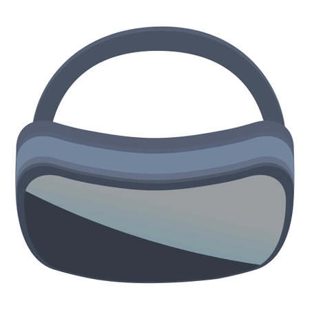 Futuristic glasses icon cartoon vector. Virtual reality headset. Online game internetのイラスト素材