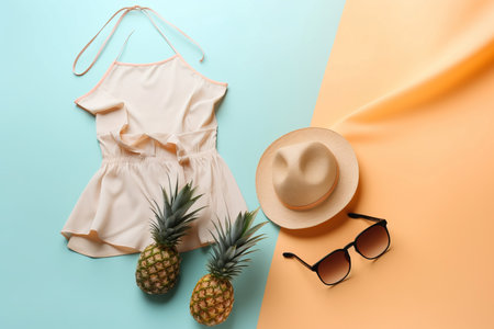 Clothing fashion magazine. Clothes trendy stylish elegant pastel. Generate Aiの素材