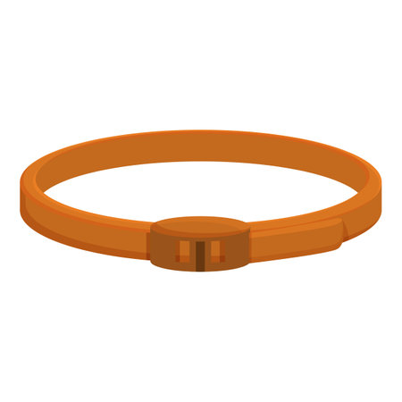 Stuff flea collar icon cartoon vector. Fur breed surgery. Medical healthのイラスト素材