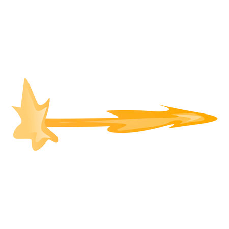 Space laser impact icon cartoon vector. Weapon bolt shot. Game fictionのイラスト素材