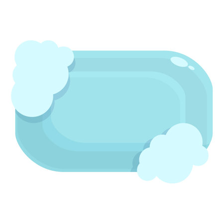 Foam liquid soap icon cartoon vector. Water wash. Skincare cleanserのイラスト素材