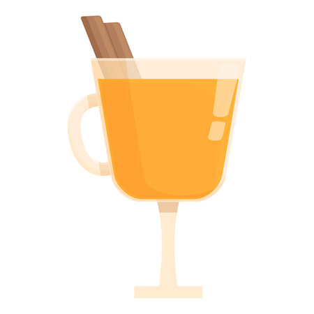 Cider cocktail icon cartoon vector. Season natural brew. Food drinkのイラスト素材