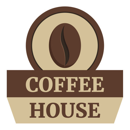 Coffee house bean icon cartoon vector. Town road mug. Store bakeryのイラスト素材