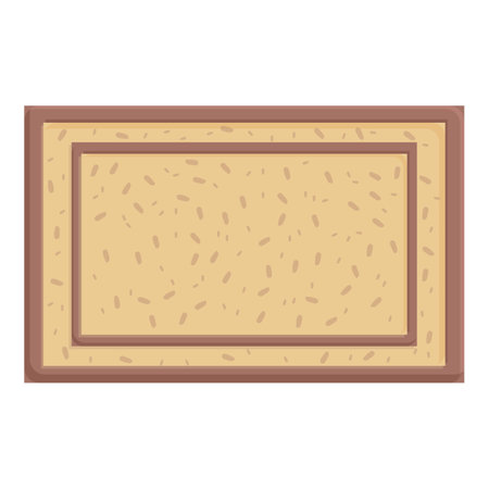 Decoration mat icon cartoon vector. Step front foot. Home shoe cleanのイラスト素材