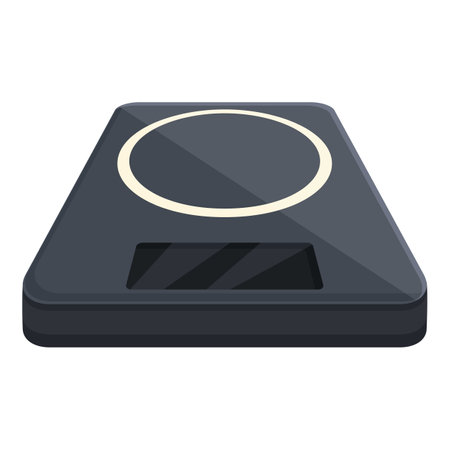 Balance scales icon cartoon vector. Libra utensil. Electronic dialのイラスト素材