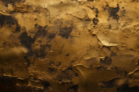 Metal gold texture background. Gleaming golden opulence strong material surface. Generate aiの素材