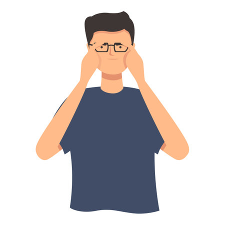 Care eye braille icon cartoon vector. Reading service. Partly tactileのイラスト素材