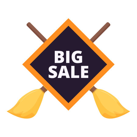 Big sale sale icon cartoon vector. Party autumn bat. Eve festivityのイラスト素材