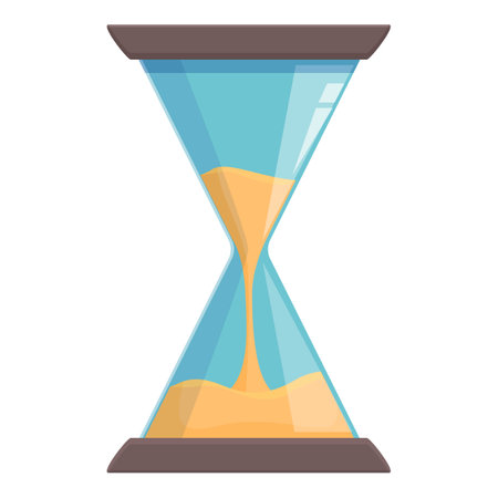 Dial image hourglass icon cartoon vector. Waiting loading. Game start