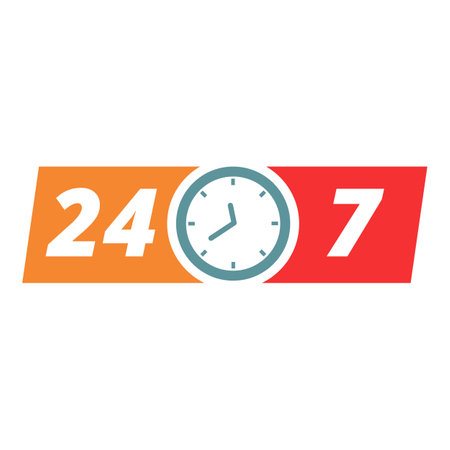 All time open icon cartoon vector. Day hour clock. Window board
