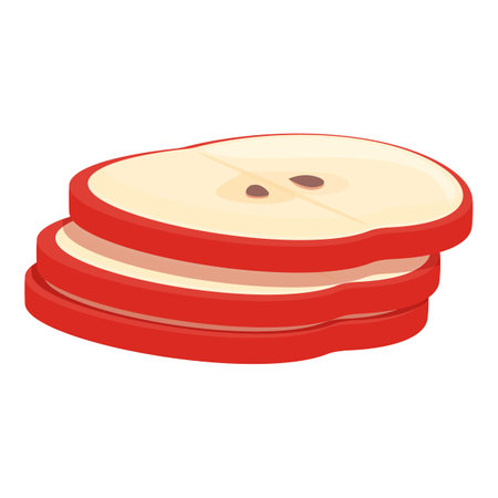 Sweet taste fruit icon cartoon vector. Red apple nutrition. Eat bite clipのイラスト素材
