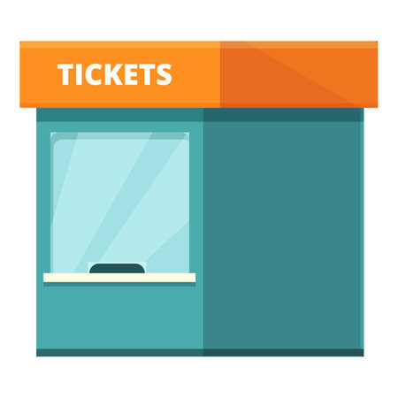 Tickets subway station icon cartoon vector. Travel people. Electric rail transport