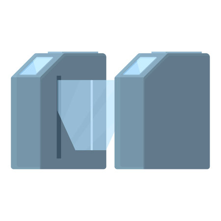 Glass subway station icon cartoon vector. Depot carriage. Vehicle personのイラスト素材