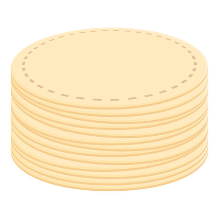 Skincare pads icon cartoon vector. Cosmetic cotton material. Woman fabricのイラスト素材