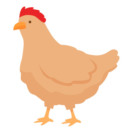 Land nature icon cartoon vector. Food worker farm. Egg factoryのイラスト素材
